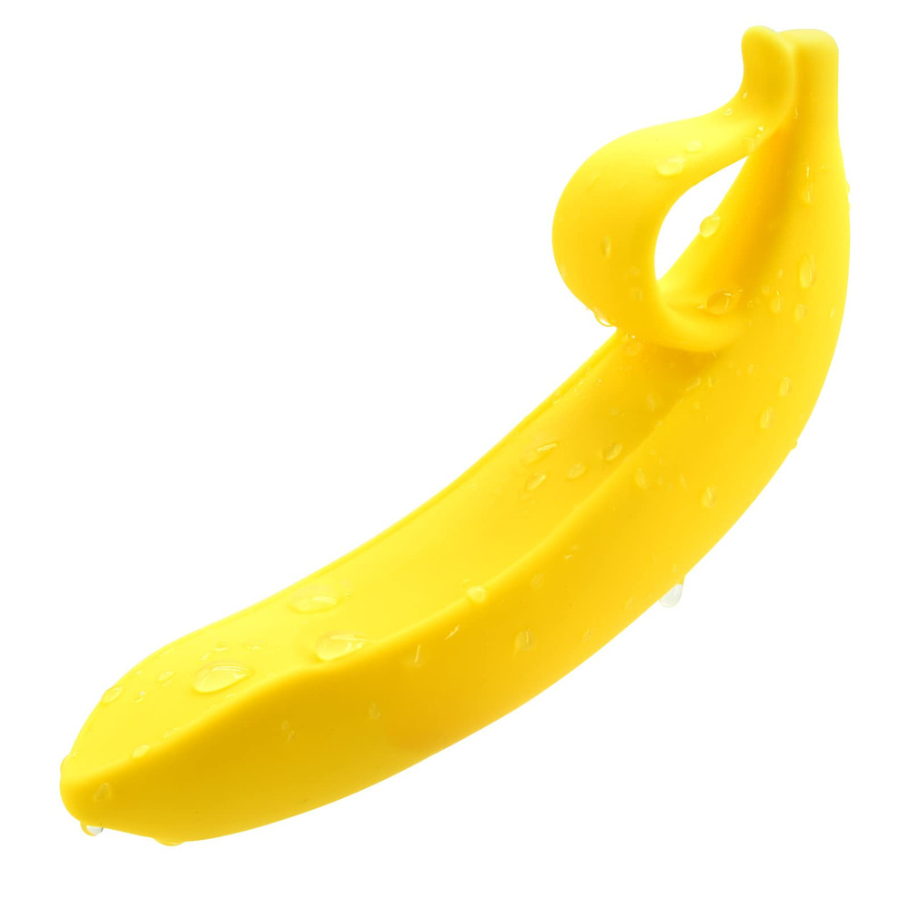 Banana-shaped women's massage toy for manual operation