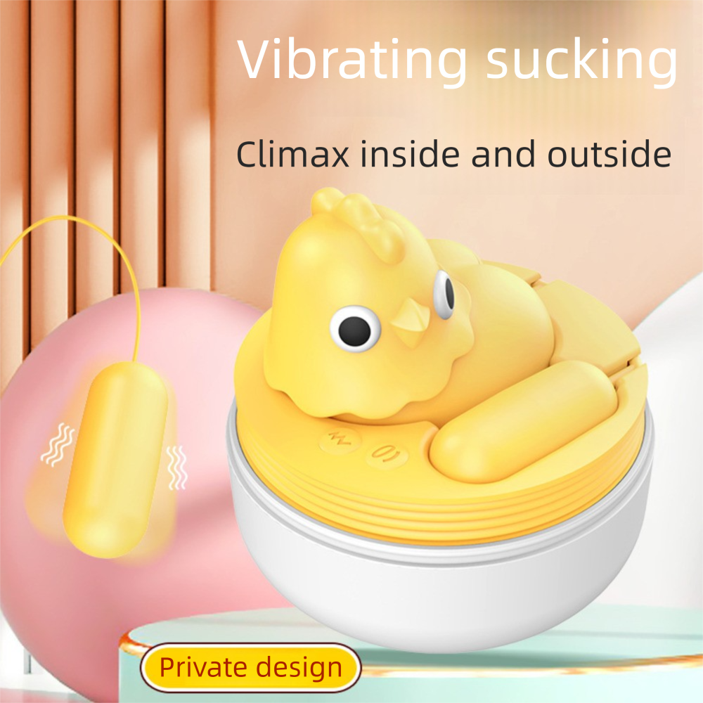 Chicken Egg Charging Mini Suction Strong Vibrating Self-Pleasuring Device Adult Product