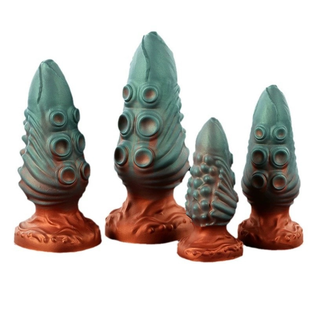 Colorful Silicone Tentacle-Shaped Massager, For Women, Multi-Point Stimulation, Multiple Sizes Available