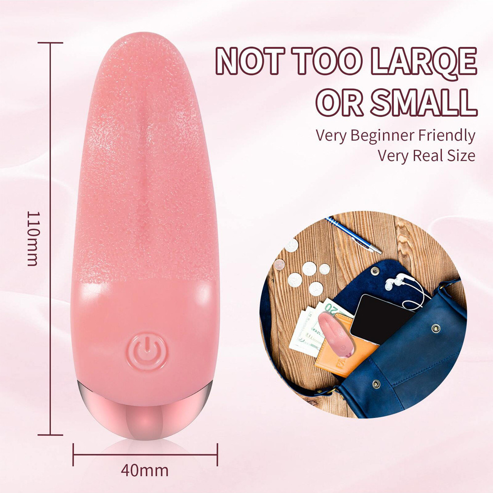 Indulge in Private Moments, Smart Tongue-Licking Massager, Multi-Speed Adjustable, Long-Lasting Battery