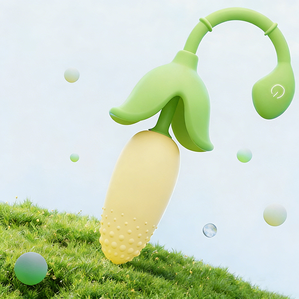 Cute Corn Egg Vibrator, Adjustable Depth, Enhanced Texture Pleasure, Discreet On-the-Go