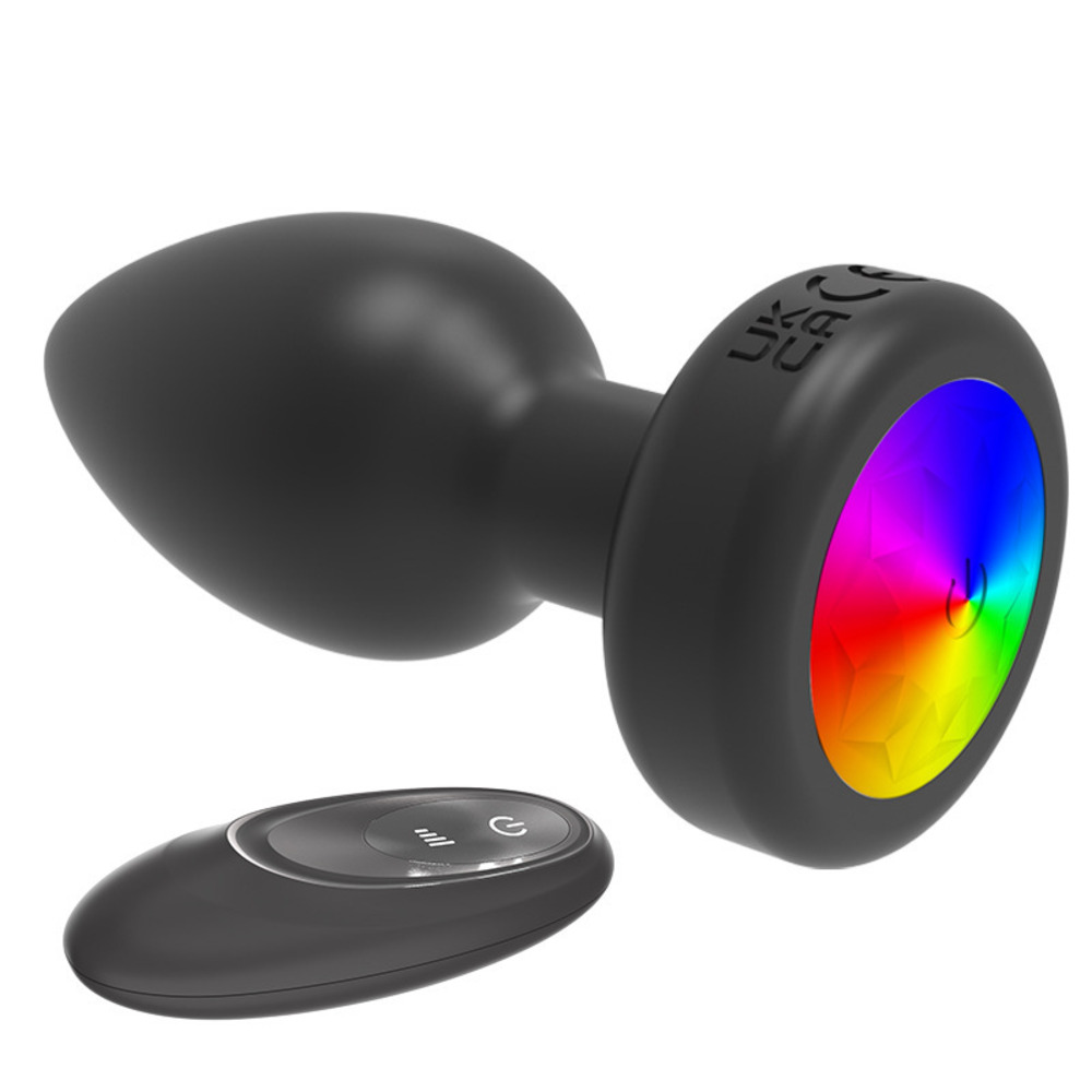 Matte Black Silicone Vibrating Plug, Unisex, Skin-Friendly & Safe, Rechargeable Design