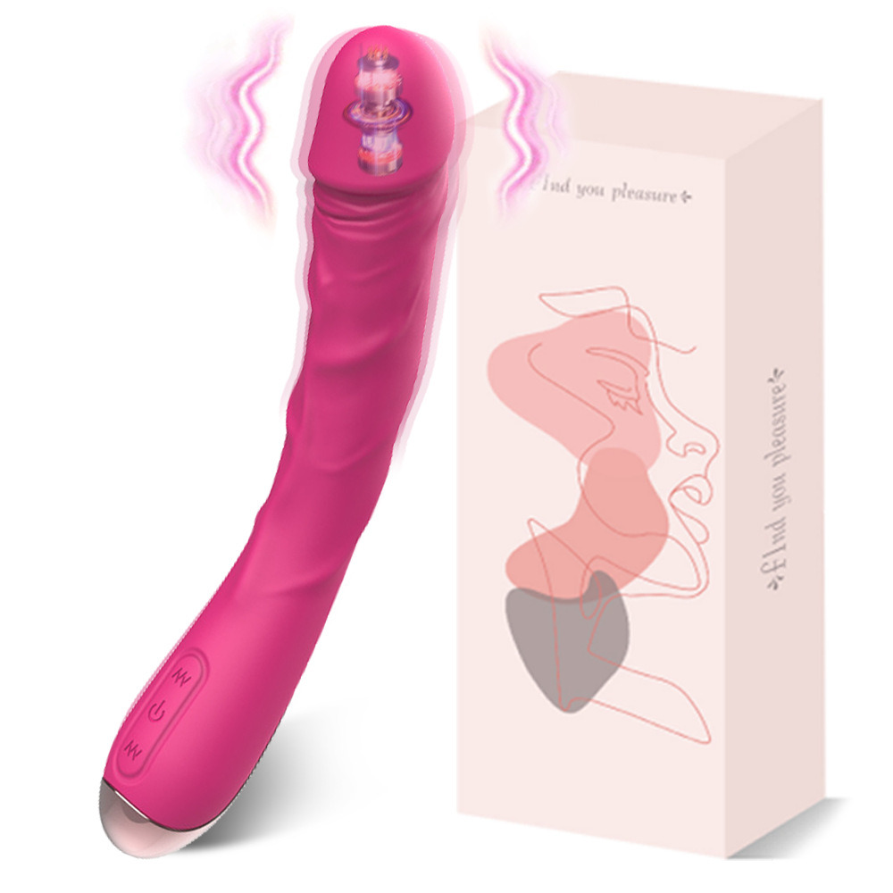Vibrating electric self-stimulation rod with soft silicone adult sex toy
