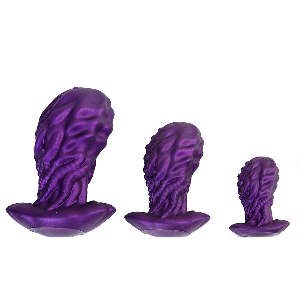 Deep Purple Cthulhu Silicone Massager, Tentacle Texture, Multi-Size Optional, Unlock Fantasy Private Pleasure