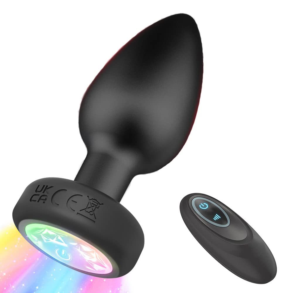 Matte Black Silicone Vibrating Plug, Unisex, Skin-Friendly & Safe, Rechargeable Design