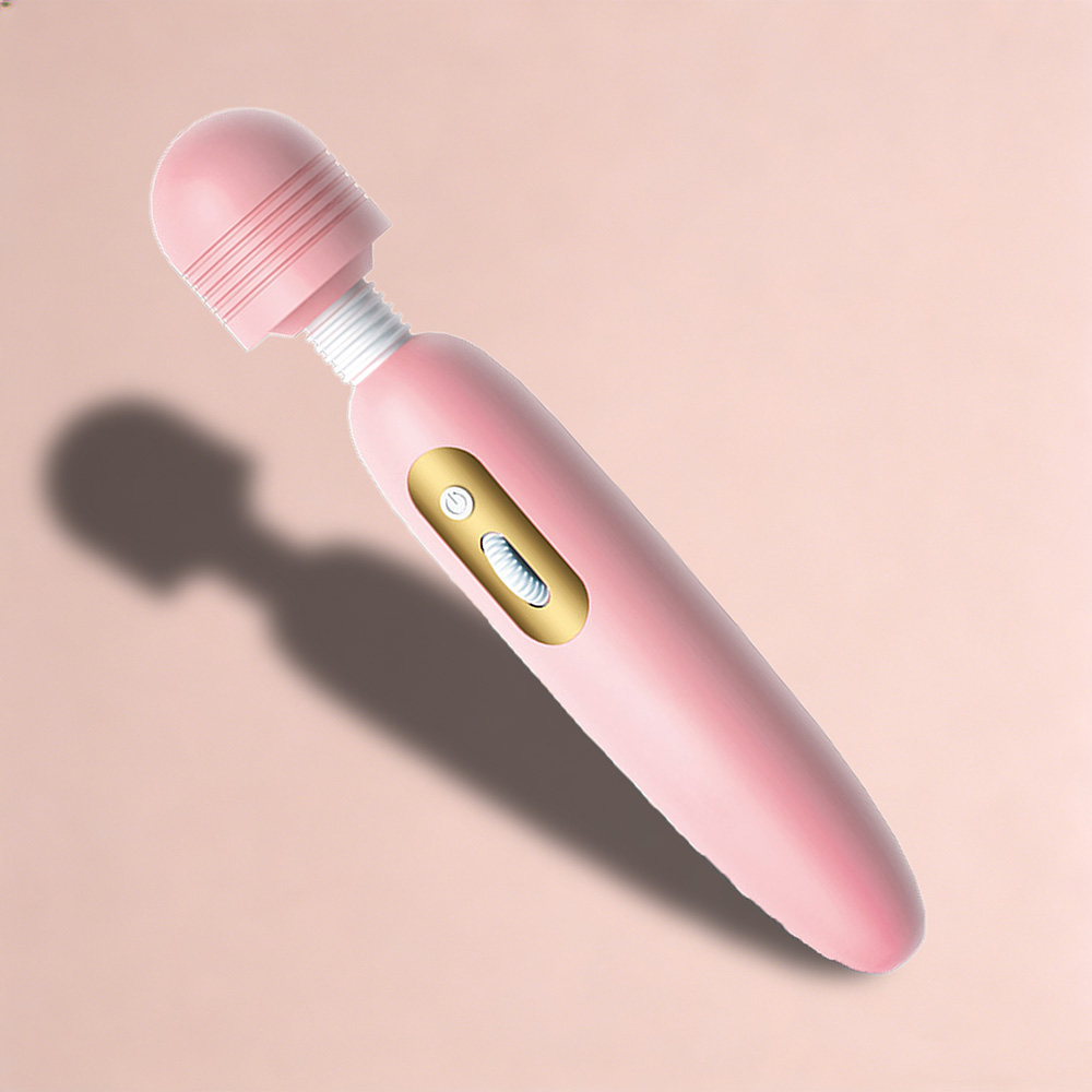 Rose Gold Powerful Wand Massager, 10 Vibration Modes, 360° Full-Body Stimulation, Instant Stress Relief