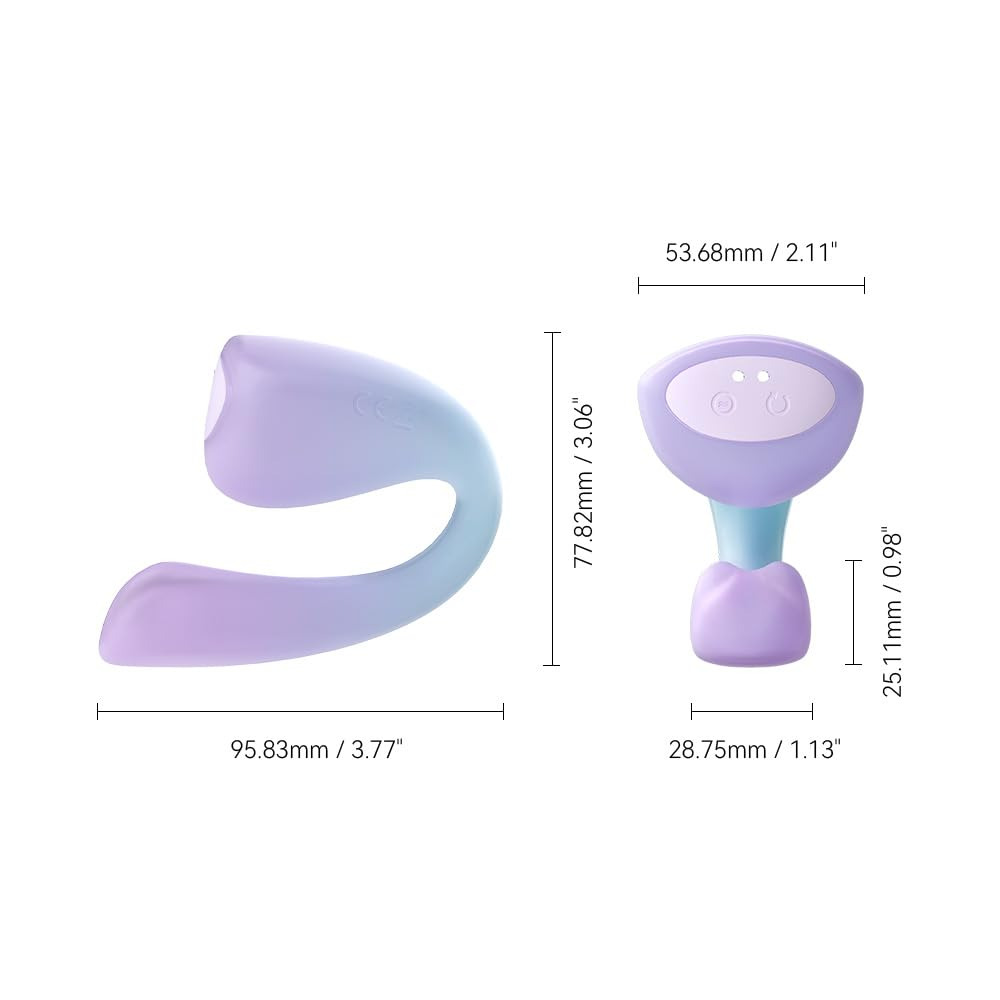 Skin-Friendly Silicone Dual-Action Massager，Dual-Zone Relief & Multi，Frequency Rhythm