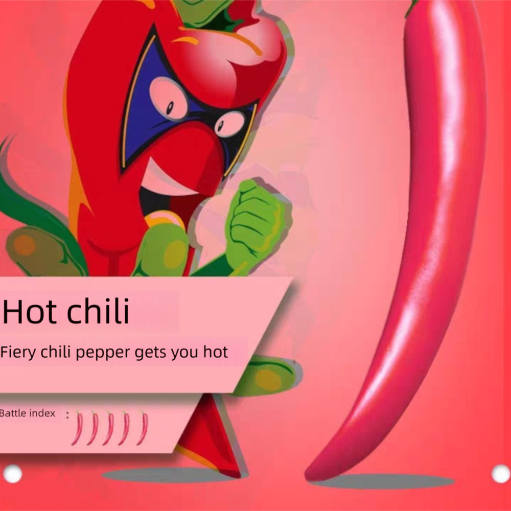 Vegetable combination chili-shaped massage device, relieving stress