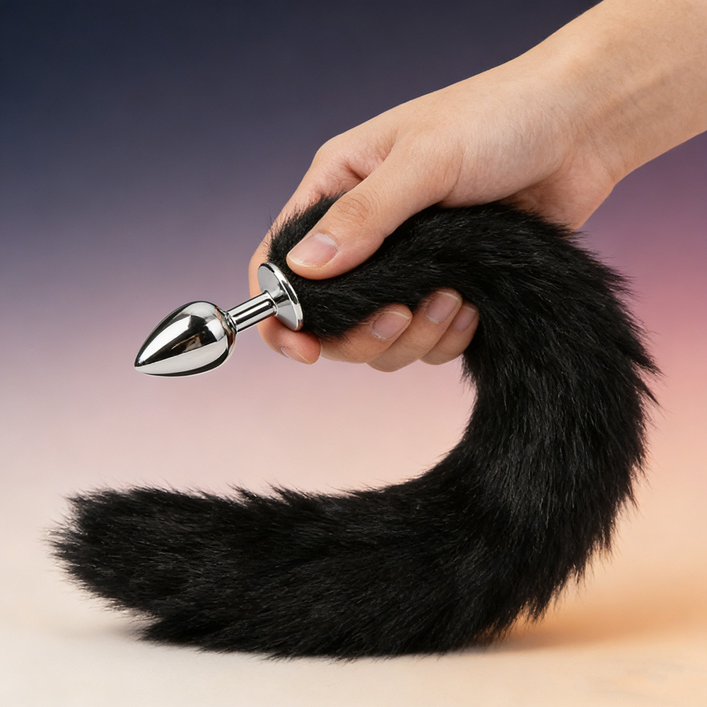 ：Indulge in Cosplay Moments, Fox Tail Metal Butt Plug, Multi-Size Optional, Durable & Long-Lasting