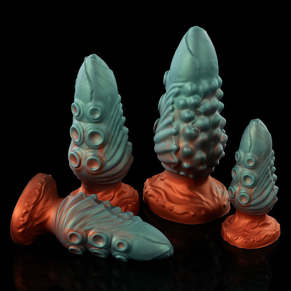 Colorful Silicone Tentacle-Shaped Massager, For Women, Multi-Point Stimulation, Multiple Sizes Available