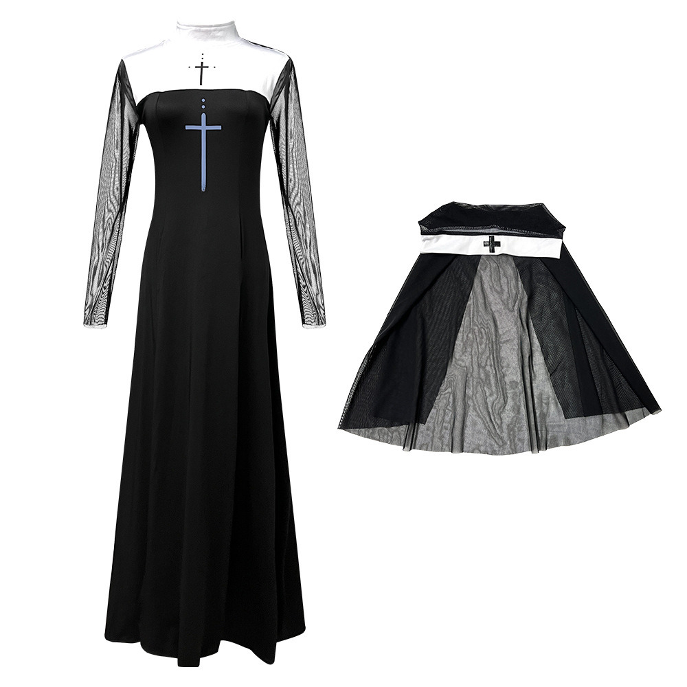 Sexy Nun Costume for Adults Halloween Outfit, Carnival Cosplay Performance & Role-play Attire