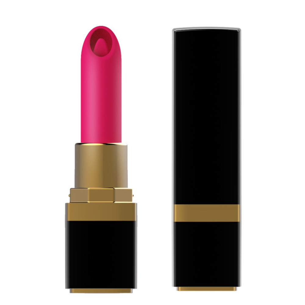 Whisper Between Lips Lipstick-Shaped Massager, 10 Vibration Modes, Discreet Portable Essential