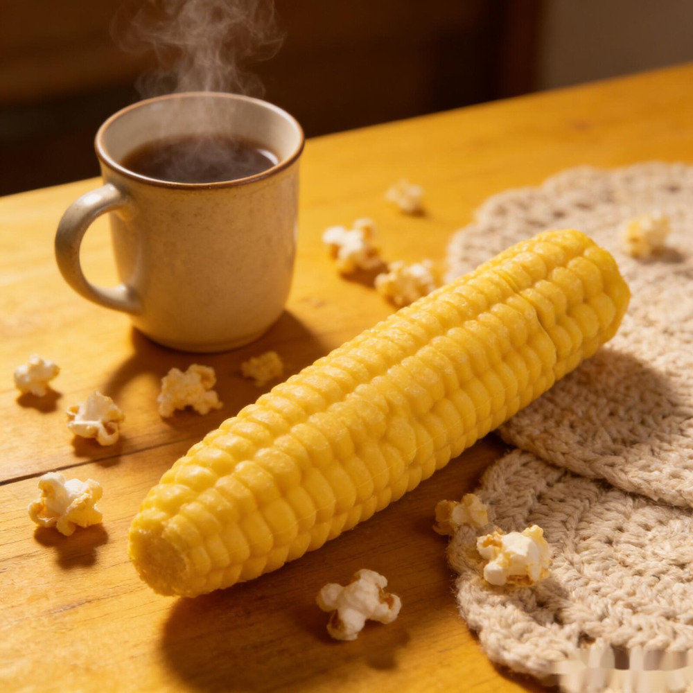 Vegetable Series Corn-Shaped Silicone Massager, Multi-Frequency Rhythm & Skin-Friendly Fit