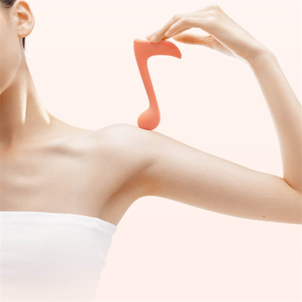 Silicone music-shaped personal massage device - Women's multi-frequency vibration wearable smart toy