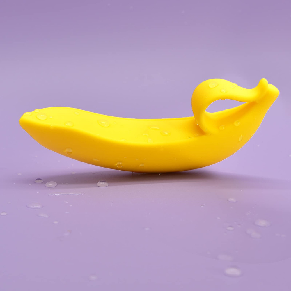 Banana-shaped women's massage toy for manual operation