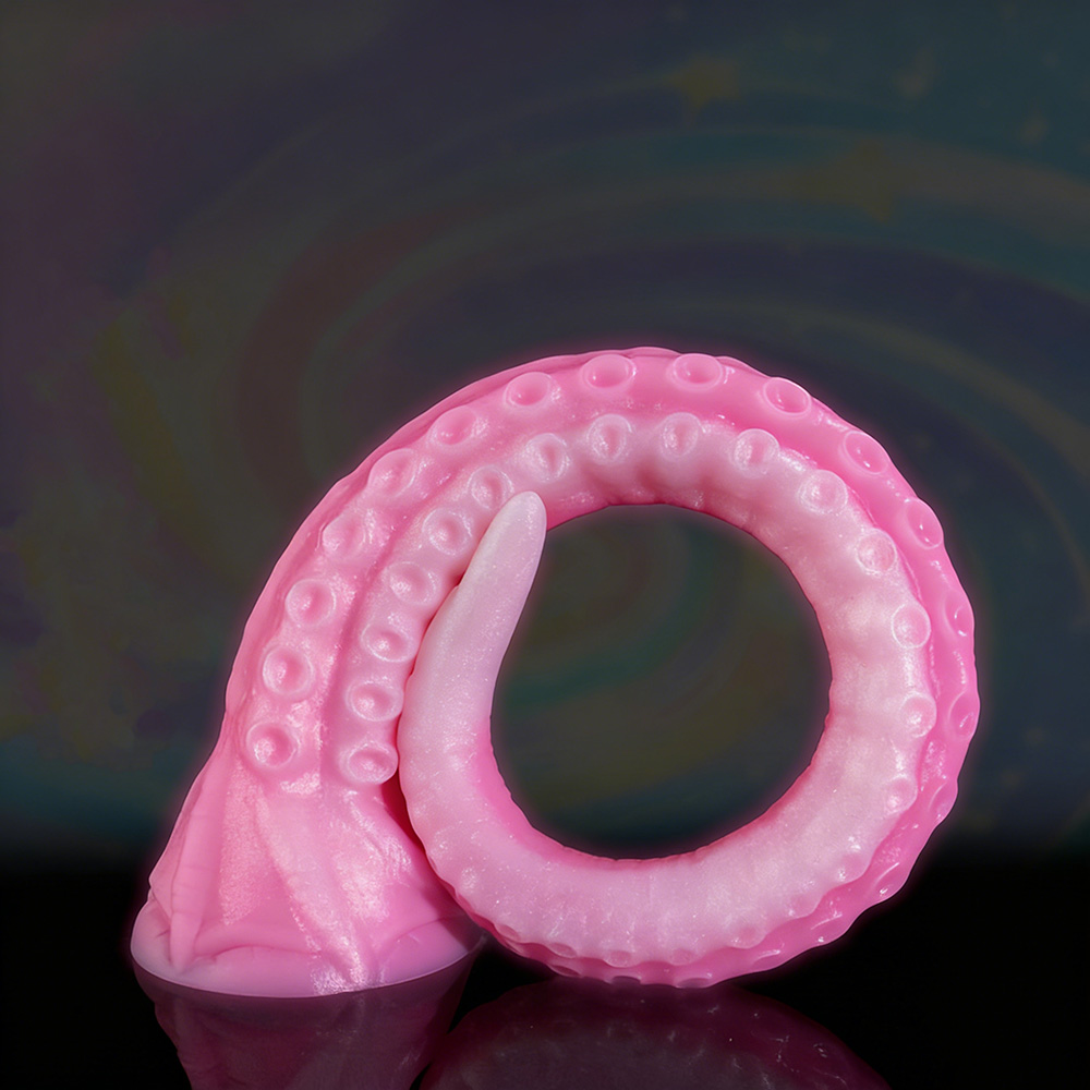Colorful silicone octopus-shaped design, with multiple touch points for stimulation, and soft and comfortable fit.