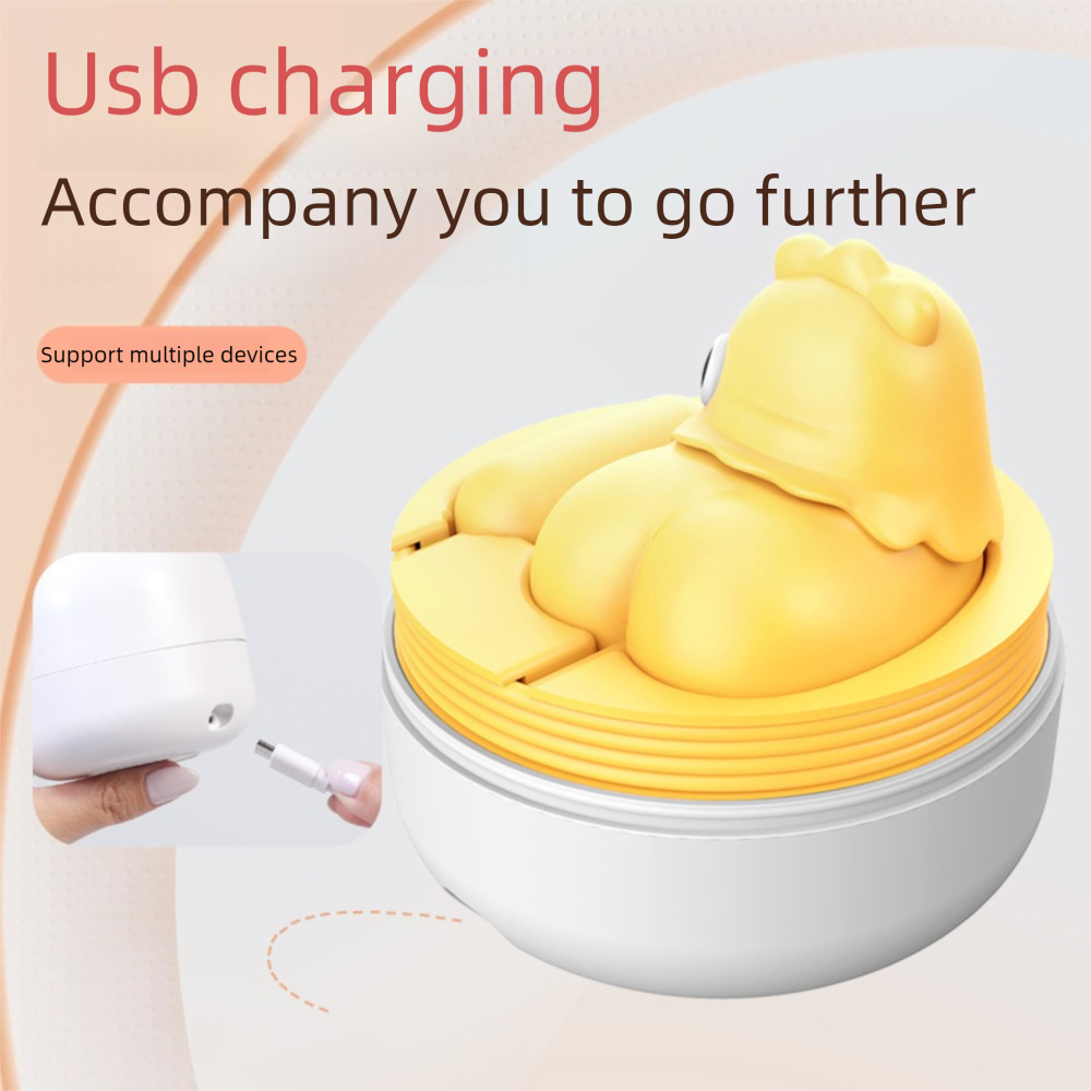 Chicken Egg Charging Mini Suction Strong Vibrating Self-Pleasuring Device Adult Product
