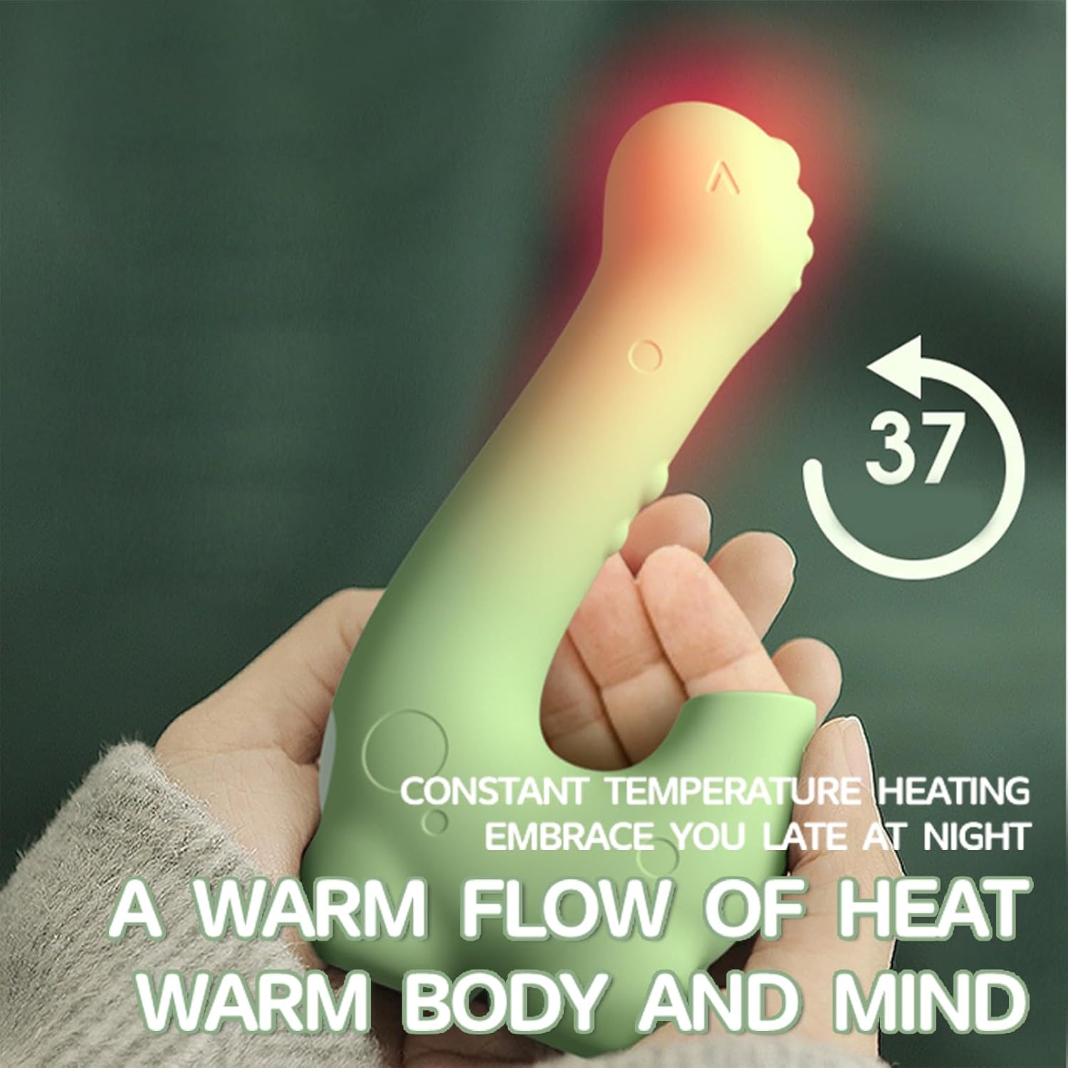 Matcha Dino Dual-Action Massager, Suction & Vibration Modes, Beginner-Friendly Self-Care Essential