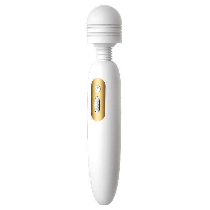 Rose Gold Powerful Wand Massager, 10 Vibration Modes, 360° Full-Body Stimulation, Instant Stress Relief