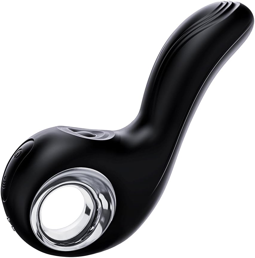 Energizing Dual-Action Vibrating Ring, For Men, Multi-Frequency Strong Vibration, Whisper-Quiet & Waterproof